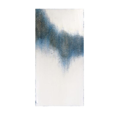 «Trail of Blue II» par Beverly Fuller, peinture sur toile tendue