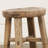 Vintage Round Stool Four Legs Weathered Natural (Size & Wood Tones Vary)-1330348411
