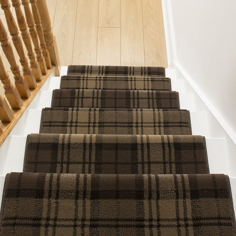 Stair Runner Plaid Area Rug, Runner 100 x 570 cm