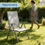 Textilene Folding Bench Folding Chair Set
