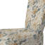 Beige Frosty Drift Expérience - Chaise d'appoint rembourrée moderne, chaise d'appoint à texture de marbre