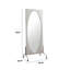 Miroir ovale pleine longueur 70,87 ", miroir de plancher mobile