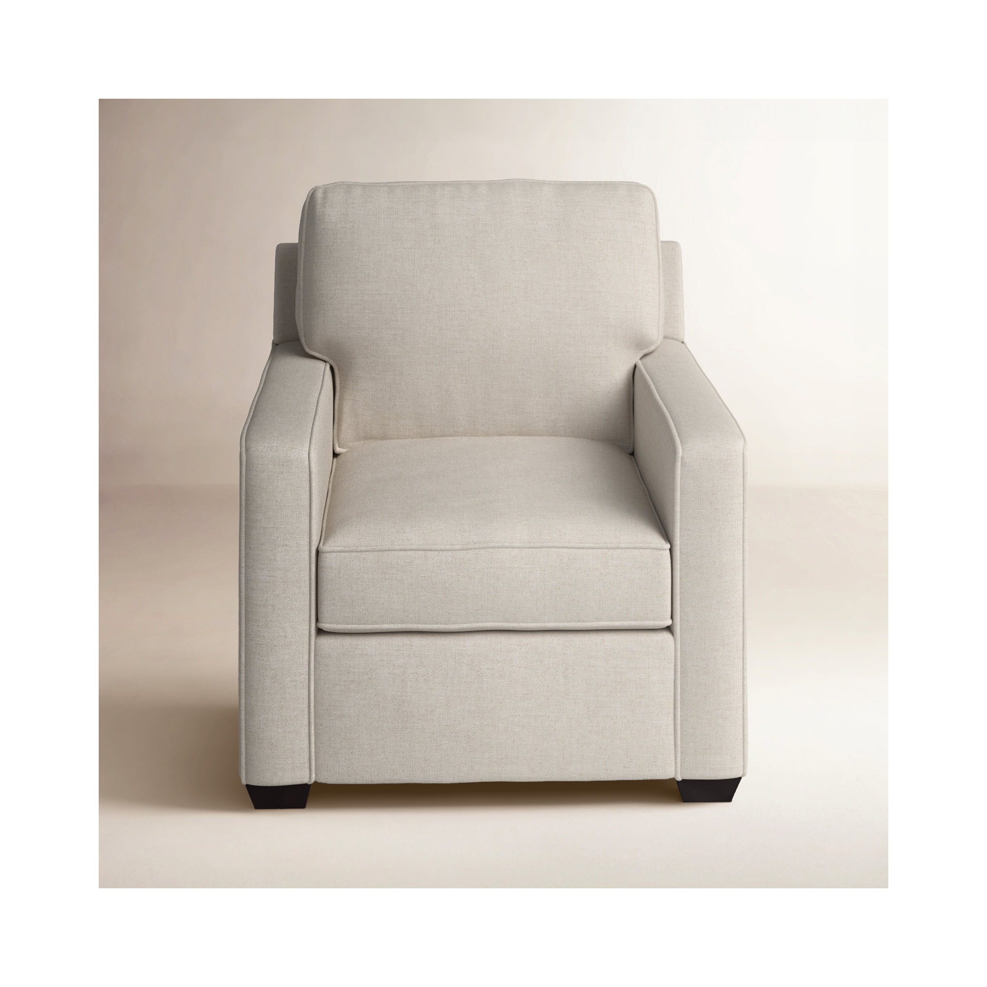 Taylor Upholstered Armchair, Macarena Light Gray Canvas