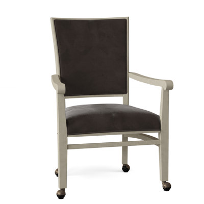 Selby Upholstered King Louis Back Arm Chair