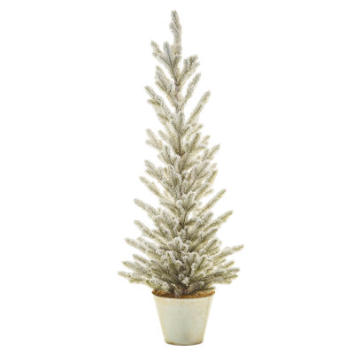 48'' Faux Pine Tree in Metal Pot