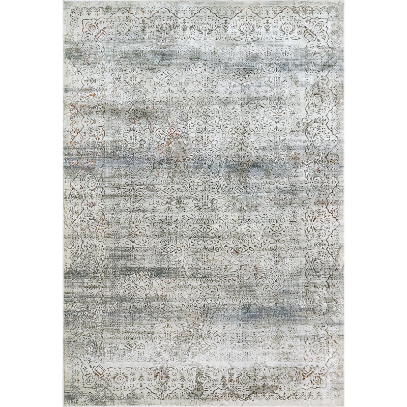 Tapis abstrait gris, Rectangle 2 pi x 3 pi 11 po