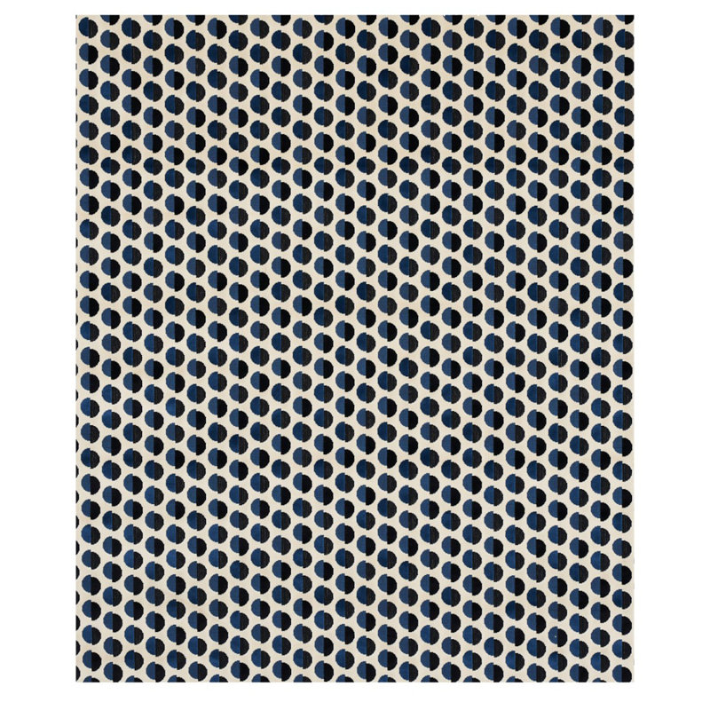 Tissu en velours demi-lune, Bleu marine