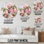 Horloge murale rose rose Miami Artful Facades II-2110234707