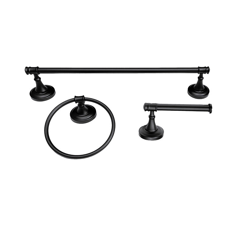 Edgerton 3 - Piece Bathroom Hardware Set, Matte Black