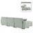 Modern L-Shaped Boucle Fabric Upholstered Sectional Sofa with Plastic Legs-61765327