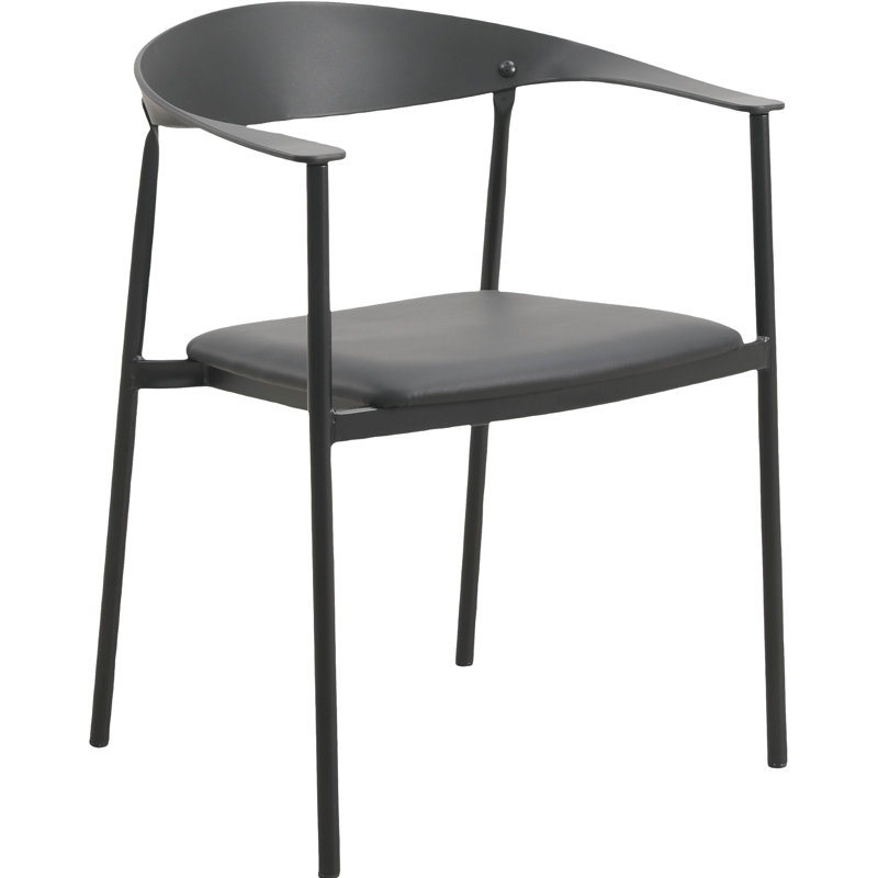 Fauteuil Ickenroth, Siège noir / cadre noir, Simple