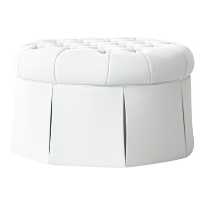 Alma 35" Tufted Round Cocktail Ottoman