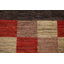 Tapis oriental à carreaux Gabbeh Kashkoli Teasdale noué à la main 5 x 7