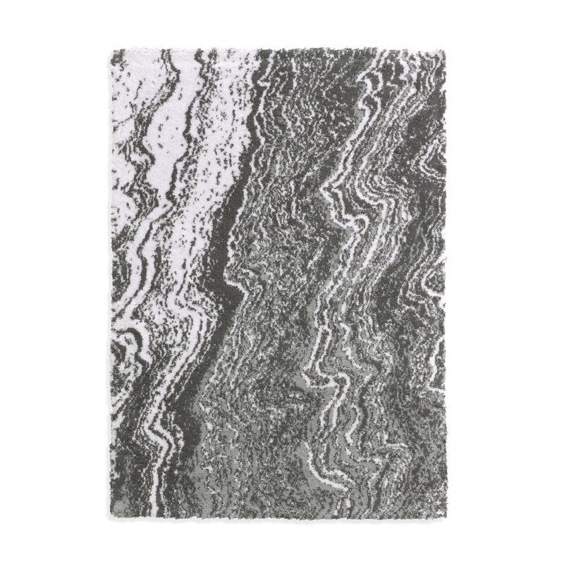 Tapis pour salle de bain Kushner, 24 po x 36 po, Gris clair