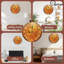 Horloge sur orange brisé