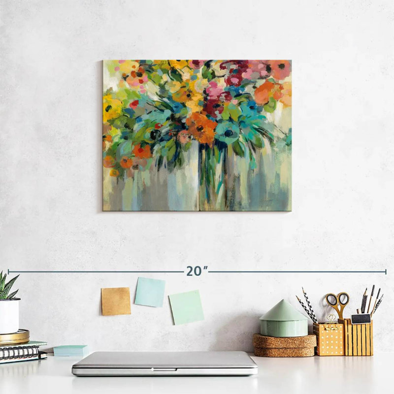 " Cloud Of Flowers ", 8" H x 10" W x 1" D