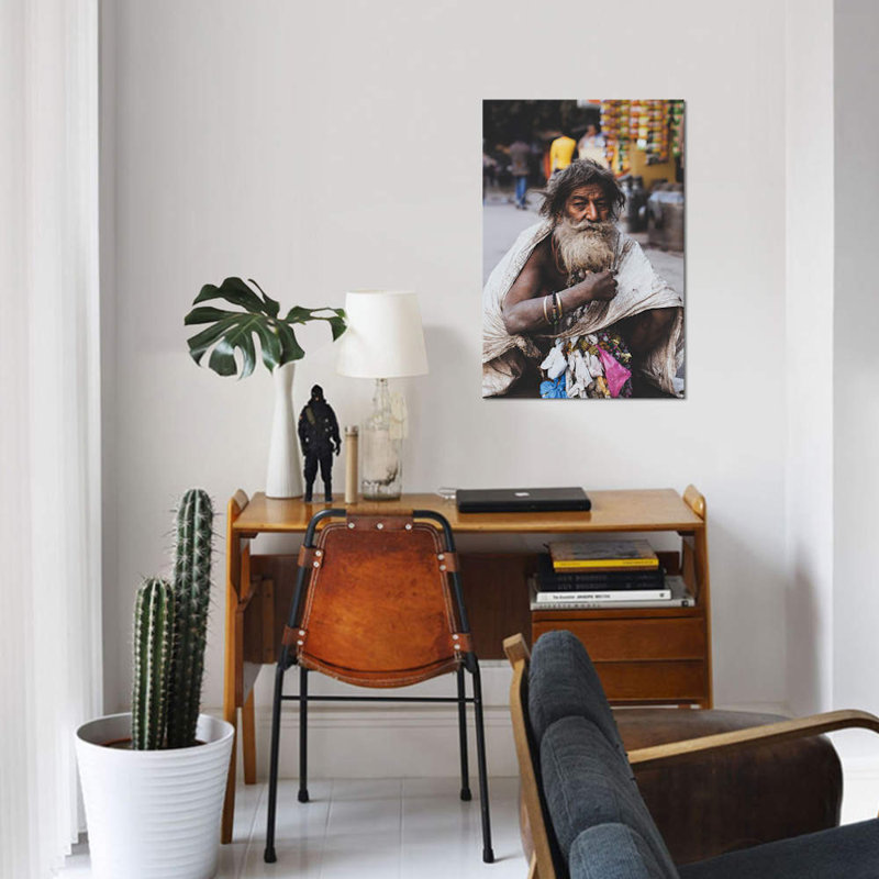 "new delhi, india i" par luke anthony, reproduction de photo sur toile tendue, H 12 po x l 8 po x P 0,75 po, Toile tendue