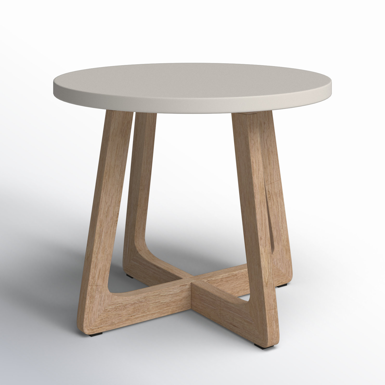 Joss & Main Mahi Round Concrete Outdoor Side Table & Reviews | Wayfair