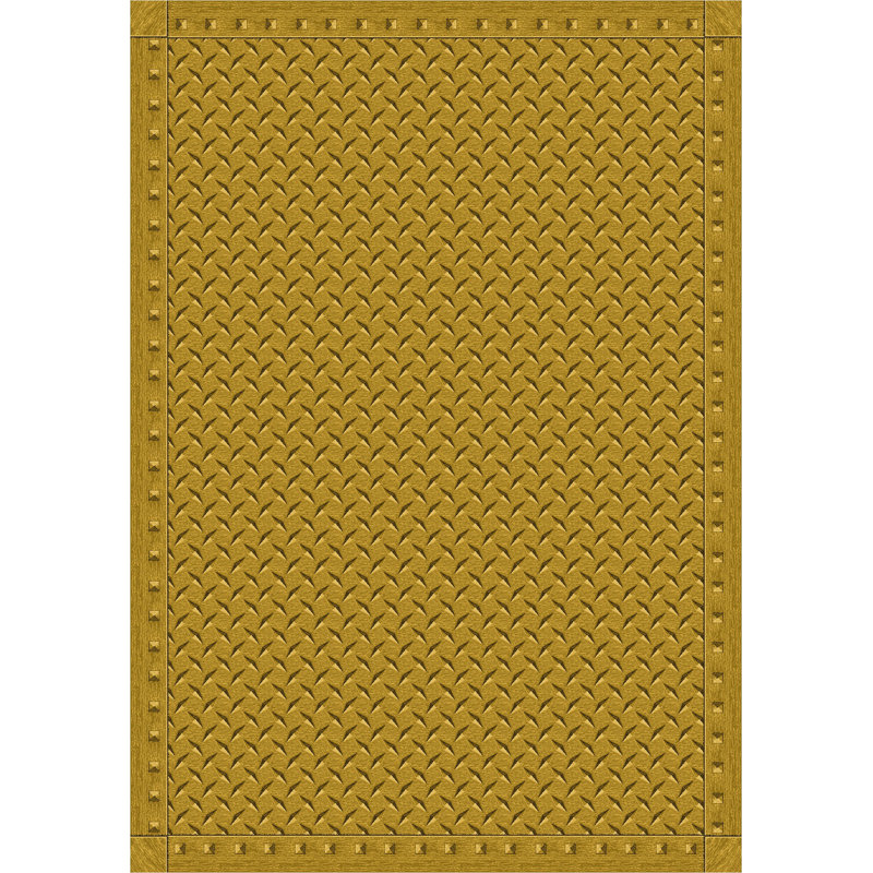 Whimsy Diamond Plate Area Rug, Rectangle 7'8" x 10'9"