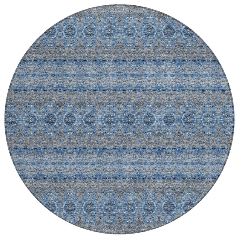 Tapis intérieur lavable rond 8 pi HomeRoots