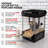 Nostalgia Vintage 2.5-Ounce Tabletop Kettle Popcorn Maker, Makes 10 Cups, With Kernel Cup & Oil Measuring Spoon, Black
