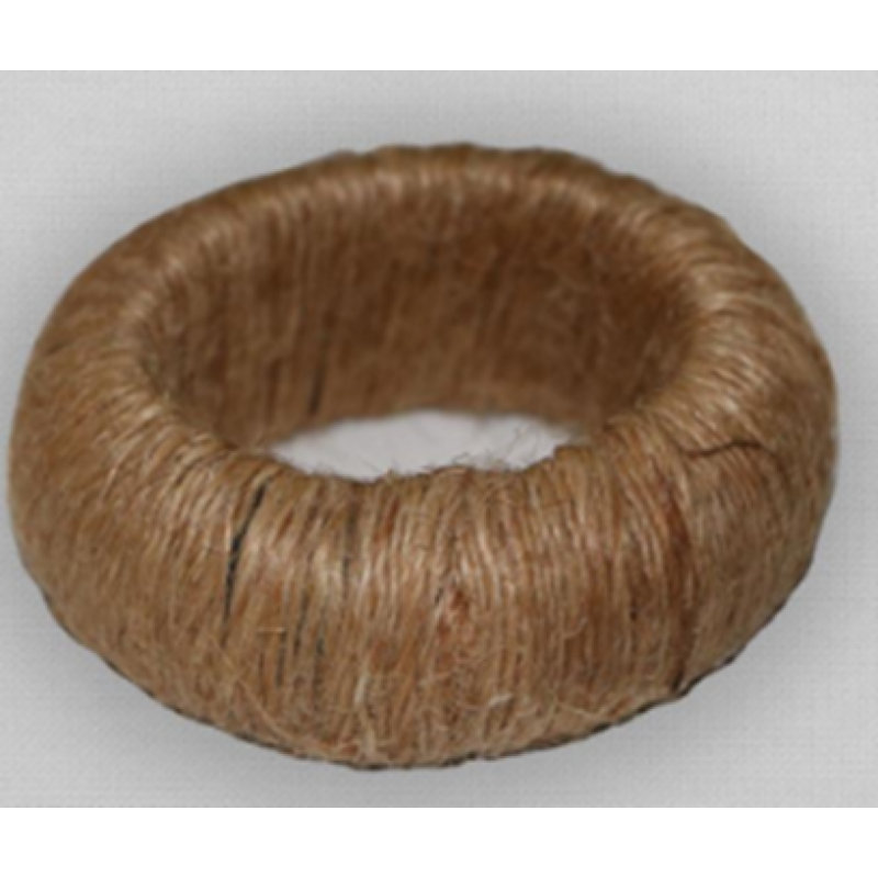 Ensemble de 4 rondes de serviette rondes en jute