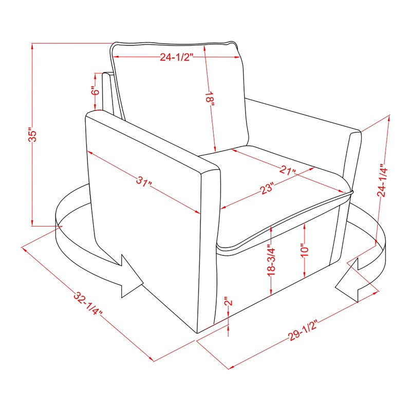 Chaise pivotante Avilynn, Similicuir brun foncé