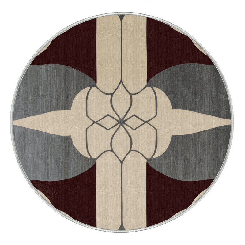 Pattern Reflection Rug, Round 8'