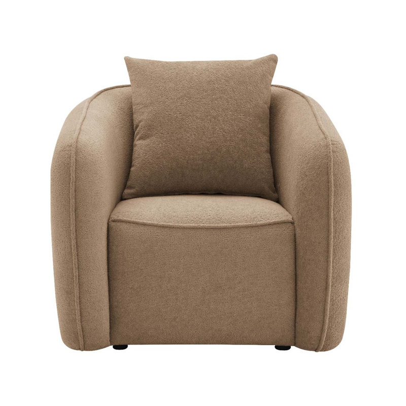 Keith Chair w/Pillow, Brown Chenille, Brown
