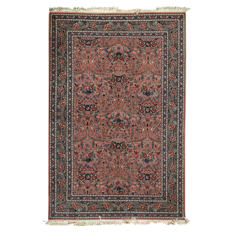 Wool Oriental Area Rug in Green