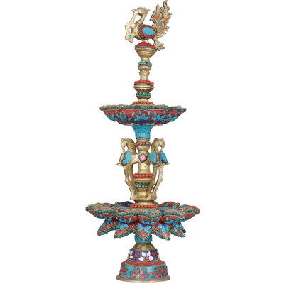 Candélabre de table en laiton 20,7 po