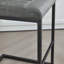 Tabouret de bar rembourré avec structure en métal noir robuste pour îlot de cuisine, salon et pub (ensemble de 2)-2098699022