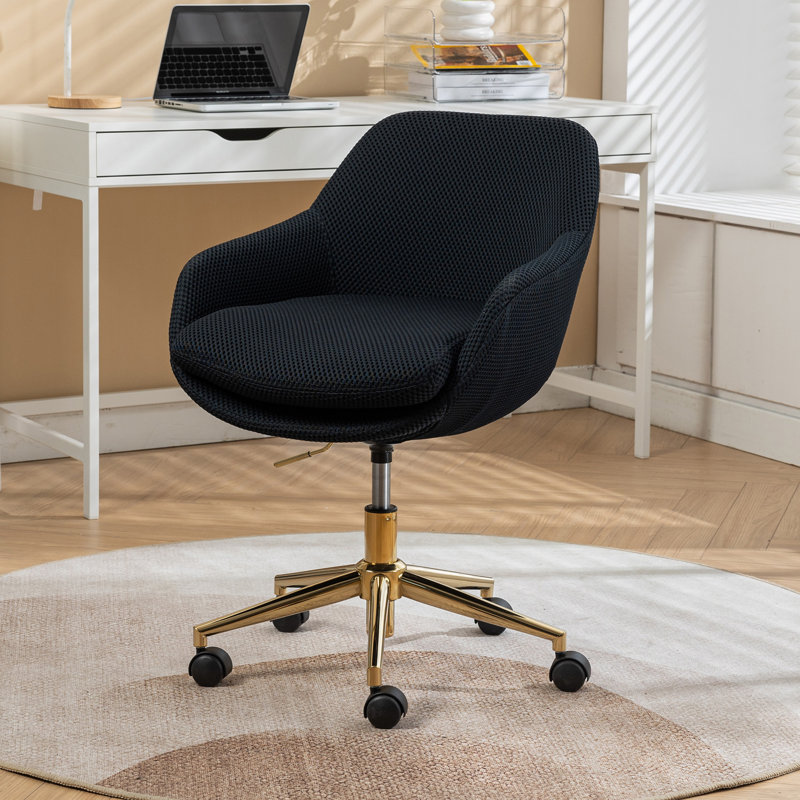 Fauteuil de bureau pivotant à 360 ° Damarian, Noir, noir, noir, noir