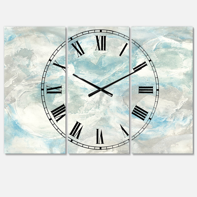 Horloge murale Pale Blue Shade III