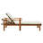 78.7" Long Acacia Single chaise with Cushions-495059967