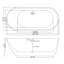Baignoire de trempage autoportante en acrylique avec drain et trop-plein 67 po. X 29 po.