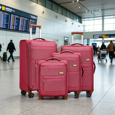 Luggage Sets 4 Piece, Softsied Suitcases with Spinner Wheels