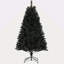 Arbre de Noël artificiel de 6 pi de hauteur, arbre de Noël non éclairé avec 1000 pointes de branches, ouverture automatique, base en acier, décoration des Fêtes pour bureau personnel, noir-118034233-118034234