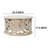 Hadlei Coffee Table Handcrafted Mango Wood Floral Carved Cut Out Design Distressed White Finish 33 Inch