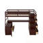 Lit mezzanine simple avec 7 tiroirs, 2 tablettes et bureau-1792927806