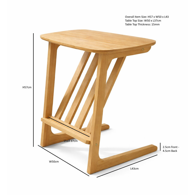 Solid Wood C Table End Table