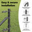 Hexagon Fence Grey Steel-853027556