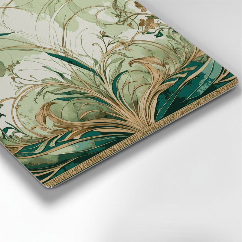 Art mural Botanical Art Nouveau, H 16 po x l 16 po