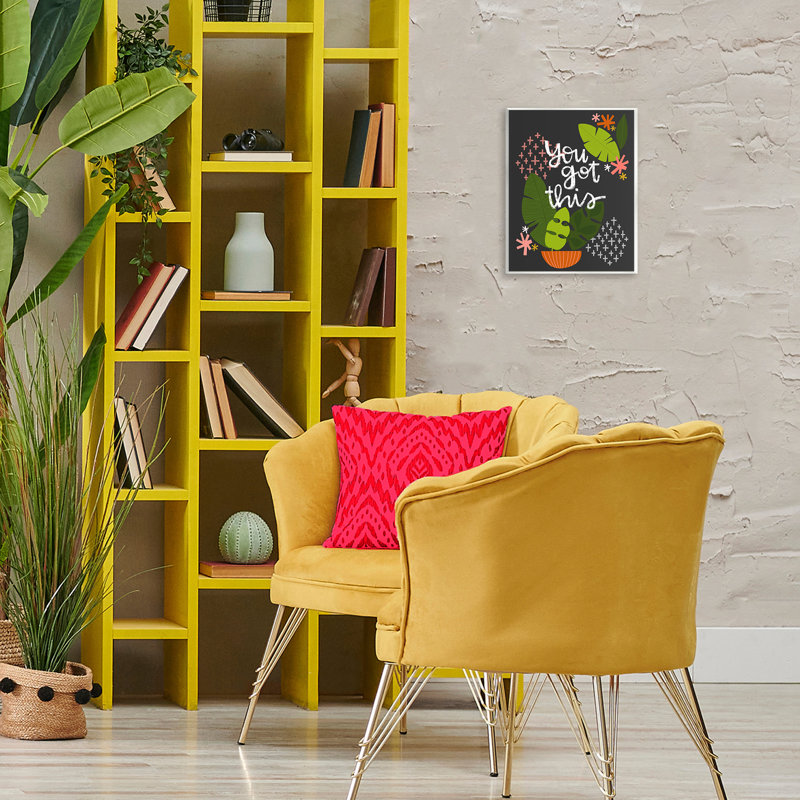 Plaque murale moderne "Modern You Got This Plant", design par Mandy Ford Art + Illustration