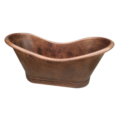 67'' x 34'' Freestanding Soaking Copper Bathtub