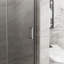 Porte de douche en verre trempé 34 po x 72 po. Finition. Balançoire pivotante de 1/4 po. Pliable pour une utilisation dans la salle de bain. Rouille et corrosion. Joints d'étanchéité à l'épreuve des fuites d'eau. Pivot de 180 po. Porte d'installation simple.