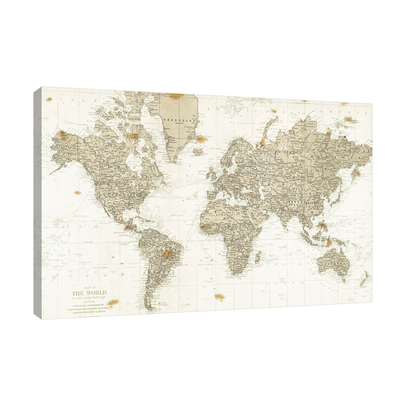 «The World is Your Oyster No Words» par Sara Zieve Miller, reproduction sur toile tendue, H 20 po x l 30 po x P 1,5 po