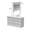 Miroir rectangulaire pour commode en bois