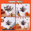 5 pièces 20inch Halloween décoration citrouille artificielle, ramifications d'Halloween pour Vase Home