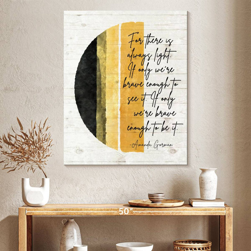Amanda Gorman's Feminism Quote Canvas Print Feminism Quote Canvas Print, 40" H x 32" W x 1.25" D
